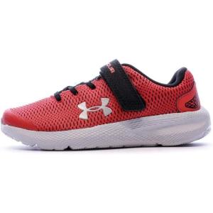 imageUnder Armour UnisexChild Pre School Pursuit 2 Alternative Closure SneakerVersa Red 600Metallic Silver
