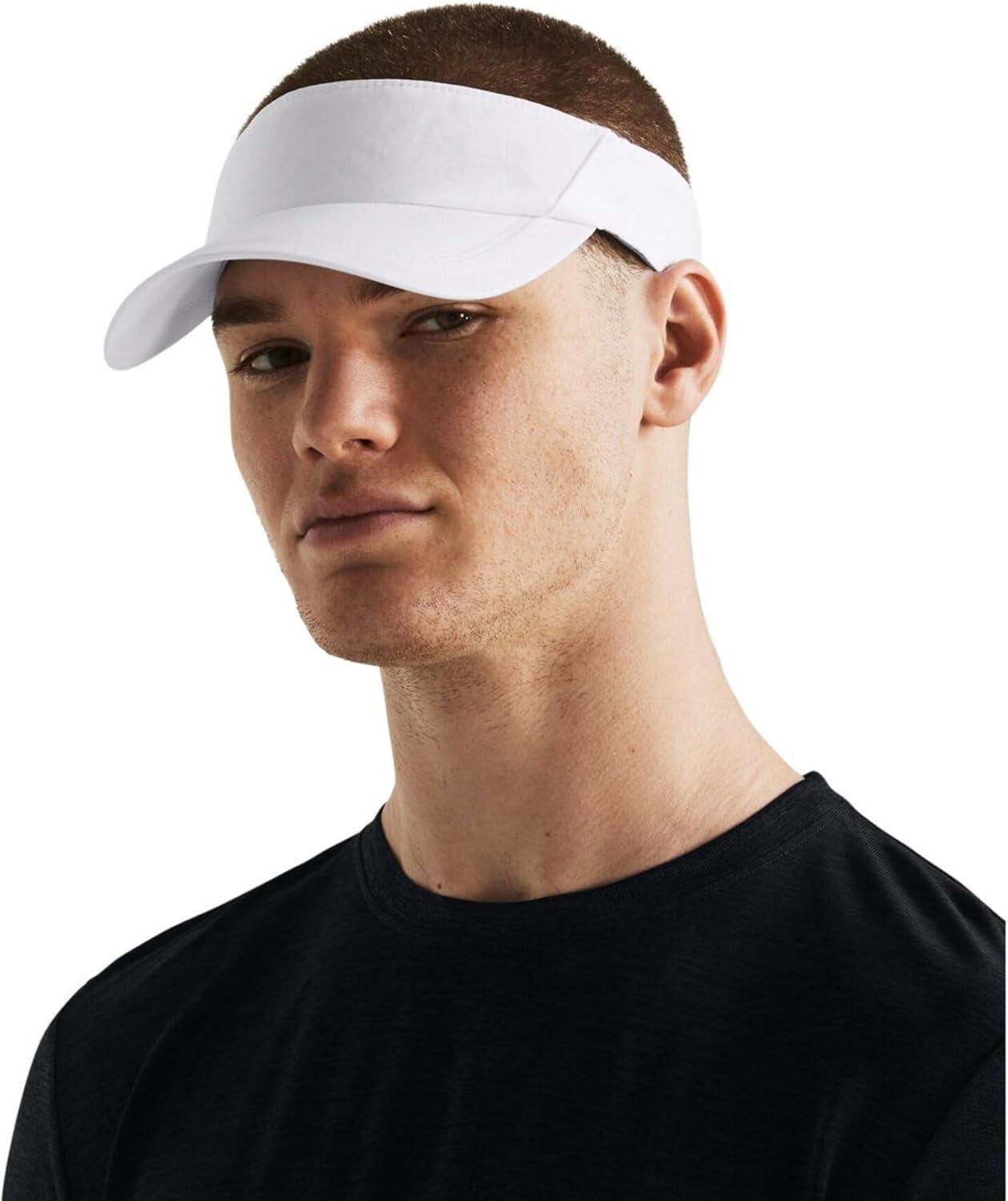 imageUnder Armour Mens Isochill Launch Run Visor100 White  White  Reflective