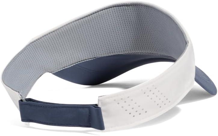 imageUnder Armour Mens Isochill Launch Run Visor114 White Quartz  Downpour Gray  Downpour Gray