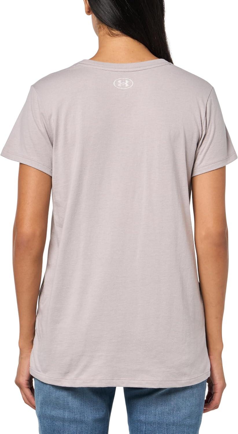 imageUnder Armour Womens Project Rock Payoff Short Sleeve T Shirt009 Gray Dawn   White