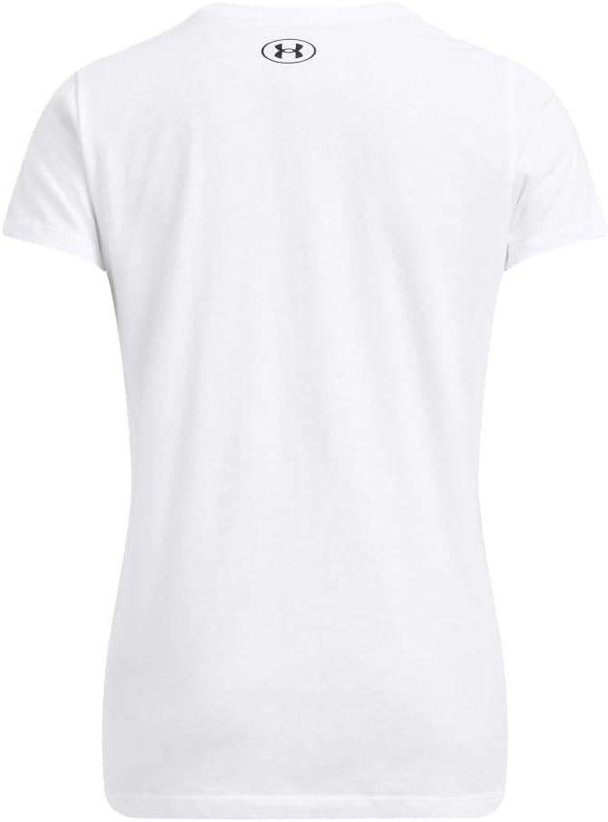 imageUnder Armour Womens Project Rock Payoff Short Sleeve T Shirt100 White   Black