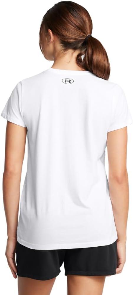 imageUnder Armour Womens Project Rock Payoff Short Sleeve T Shirt100 White   Black