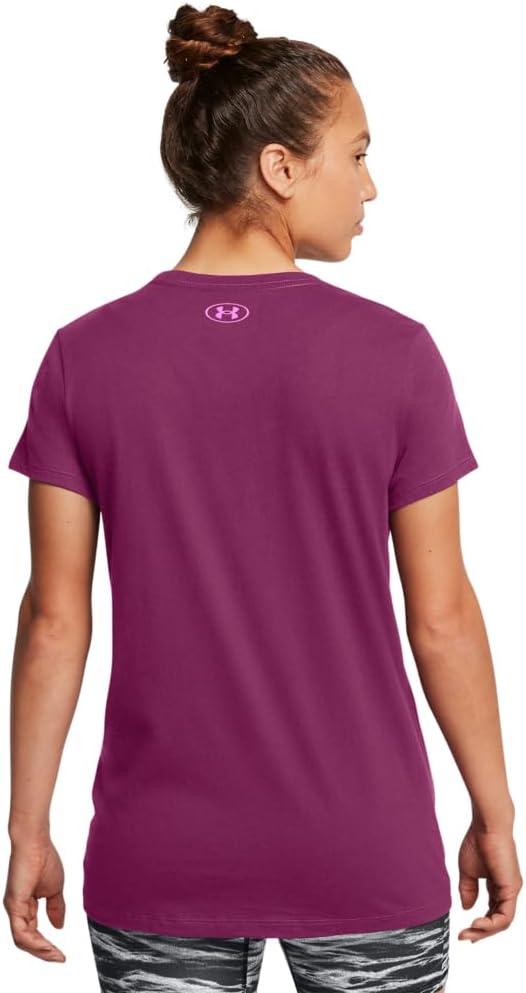 imageUnder Armour Womens Project Rock Payoff Short Sleeve T Shirt505 Purple Gemini   Vivid Magenta
