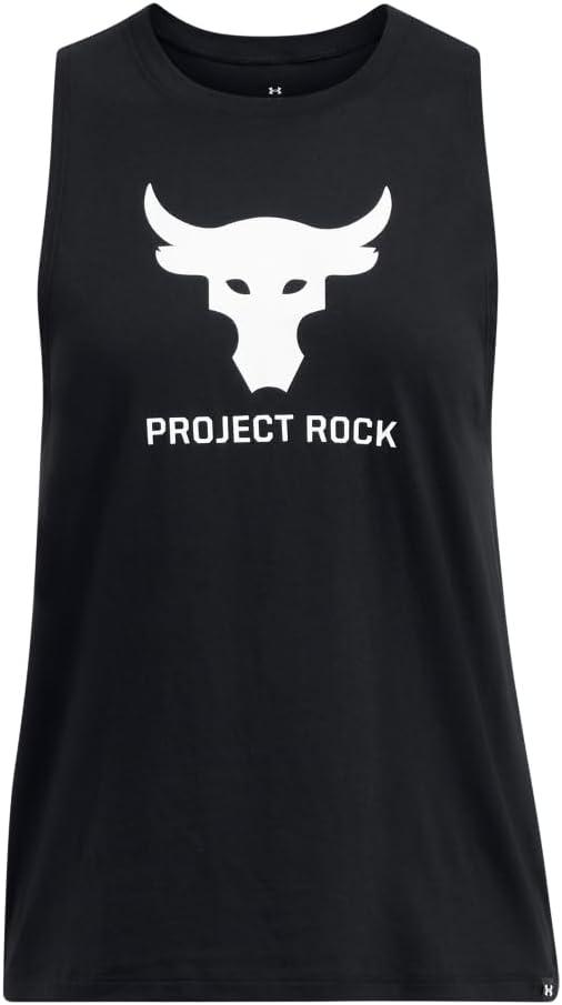 imageUnder Armour Womens Project Rock Sportstyle Tank Top001 Black   White