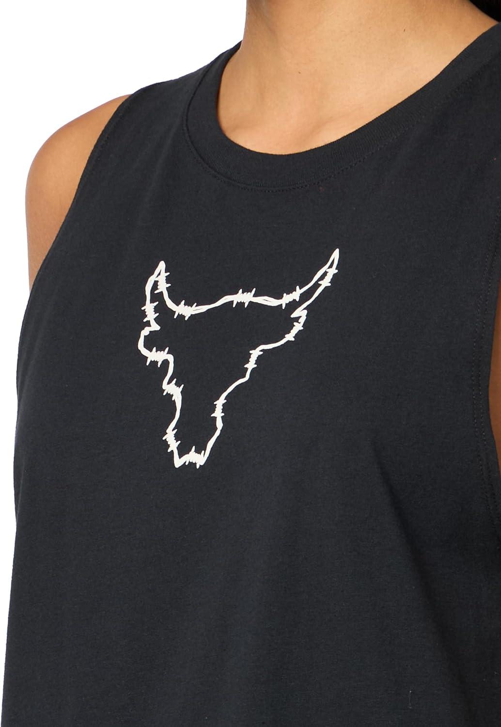 imageUnder Armour Womens Project Rock Sportstyle Tank Top002 Black   Black