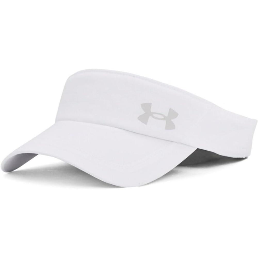 imageUnder Armour Mens Isochill Launch Run Visor100 White  White  Reflective