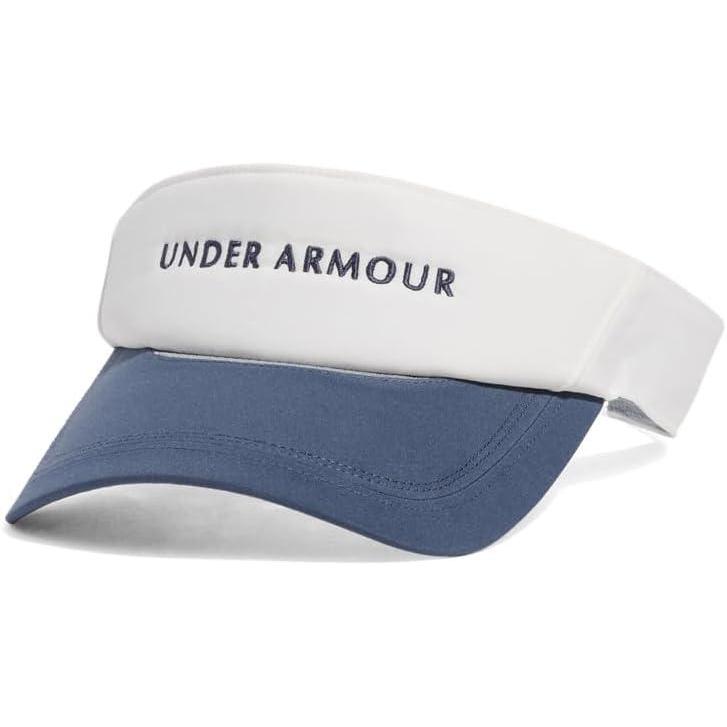 imageUnder Armour Mens Isochill Launch Run Visor114 White Quartz  Downpour Gray  Downpour Gray