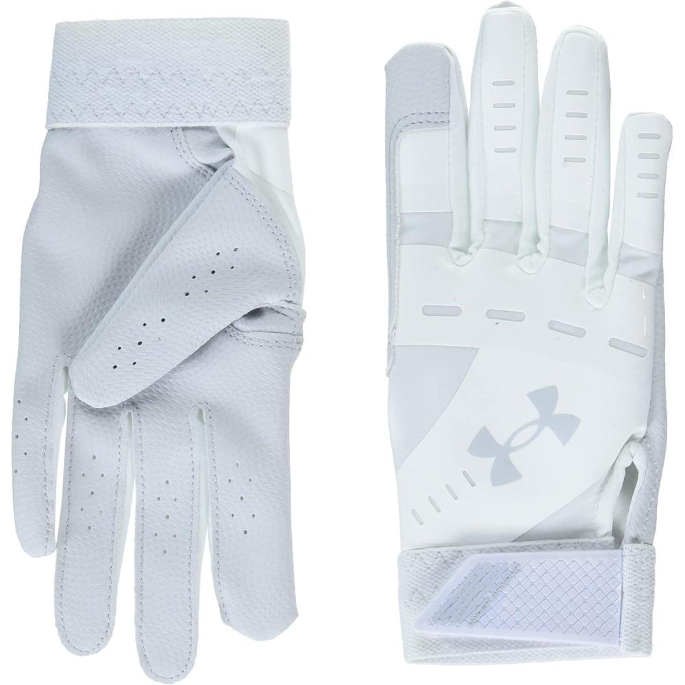 imageUnder Armour Radar Softball Gloves100 White  White  Halo Gray