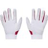 imageUnder Armour Boys Clean Up T Ball Gloves101 White  Red  Red
