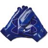 imageUnder Armour Boys F9 Nitro Football Gloves400 Royal  Capri  Metallic Silver