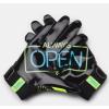 imageUnder Armour Boys F9 Novelty Football Gloves002 Black  Highvis Yellow  Sky Blue