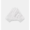 imageUnder Armour Boys Pee Wee F9 Football Gloves100 White  Distant Gray  Metallic Silver