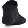 imageUnder Armour Kids Youth Essential No Show Socks 6 Pairs004 Black  Black  Halo Gray