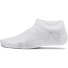 imageUnder Armour Kids Youth Essential No Show Socks 6 Pairs100 White  White  Halo Gray