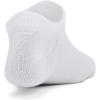 imageUnder Armour Kids Youth Essential No Show Socks 6 Pairs100 White  White  Halo Gray