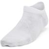imageUnder Armour Kids Youth Essential No Show Socks 6 Pairs100 White  White  Halo Gray