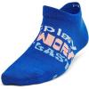 imageUnder Armour Kids Youth Essential No Show Socks 6 Pairs432 Tech Blue  Flare Orange  Nimbus Blue
