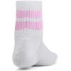 imageUnder Armour Kids Youth Essential Quarter Socks 6 Pack100 White  White  Stellar Pink