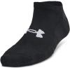 imageUnder Armour Kids Youth Training Cotton No Show Socks 6 Pairs001 Black  Black  White