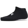 imageUnder Armour Kids Youth Training Cotton No Show Socks 6 Pairs001 Black  Black  White