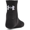 imageUnder Armour Kids Youth Training Cotton Quarter Socks 6 Pairs001 Black  Black  White