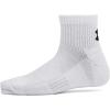 imageUnder Armour Kids Youth Training Cotton Quarter Socks 6 Pairs100 White  White  Black
