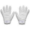 imageUnder Armour Mens Clean Up Baseball Gloves100 White  White  Metallic Silver