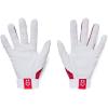 imageUnder Armour Mens Clean Up Baseball Gloves105 White  Red  Red