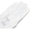 imageUnder Armour Mens F9 Nitro Football Gloves100 White  Distant Gray  Metallic Silver