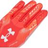 imageUnder Armour Mens F9 Nitro Football Gloves600 Red  Beta  Metallic Silver