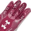 imageUnder Armour Mens F9 Nitro Football Gloves609 Maroon  Sedona Red  Metallic Silver