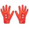 imageUnder Armour Mens F9 Nitro Football Gloves860 Dark Orange  Phoenix Fire  Metallic Silver
