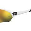 imageUnder Armour Mens Playmaker Wrap Sunglasses Matte WhiteBlack 72mm 10mm