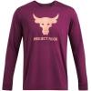 imageUnder Armour Mens Project Rock Brahma Bull Long Sleeve505 Purple Gemini   Flare Orange