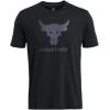 imageUnder Armour Mens Project Rock Payoff Graphic Short Sleeve T Shirt001 Black   Downpour Gray