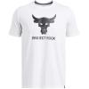 imageUnder Armour Mens Project Rock Payoff Graphic Short Sleeve T Shirt100 White   Black
