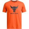 imageUnder Armour Mens Project Rock Payoff Graphic Short Sleeve T Shirt800 Team Orange   Black