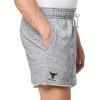 imageUnder Armour Mens Project Rock Terry Shorts012 Mod Gray Medium Heather   Black