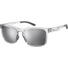 imageUnder Armour Mens Ua Assist 2 Rectangular SunglassesCrystalSilver Multilayer