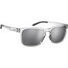 imageUnder Armour Mens Ua Assist 2 Rectangular SunglassesCrystalSilver Multilayer