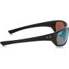 imageUnder Armour Powerbrake Wrap Sunglasses RectangularSatin Black  Ua Tuned Shoreline Polarized Ansi