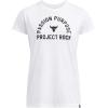 imageUnder Armour Womens Project Rock Payoff Short Sleeve T Shirt100 White   Black