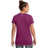 imageUnder Armour Womens Project Rock Payoff Short Sleeve T Shirt505 Purple Gemini   Vivid Magenta