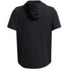 imageUnder Armour mens Project Rock Payoff Short Sleeve Terry Hoodie001 Black   White
