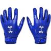 imageUnder Armour Boys Pee Wee F9 Football Gloves400 Royal  Capri  Metallic Silver