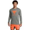 imageUnder Armour Mens Project Rock Brahma Bull Long Sleeve709 Clay Green   Team Orange