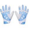 imageUnder Armour Radar Softball Gloves103 White  Carolina Blue  White