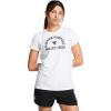 imageUnder Armour Womens Project Rock Payoff Short Sleeve T Shirt100 White   Black