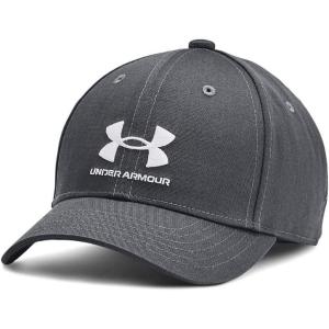 imageUnder Armour Boys Branded Lockup Adjustable Hat012 Pitch Gray   White