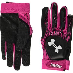 imageUnder Armour Boys Clean Up T Ball Gloves002 Black  Tropic Pink  White
